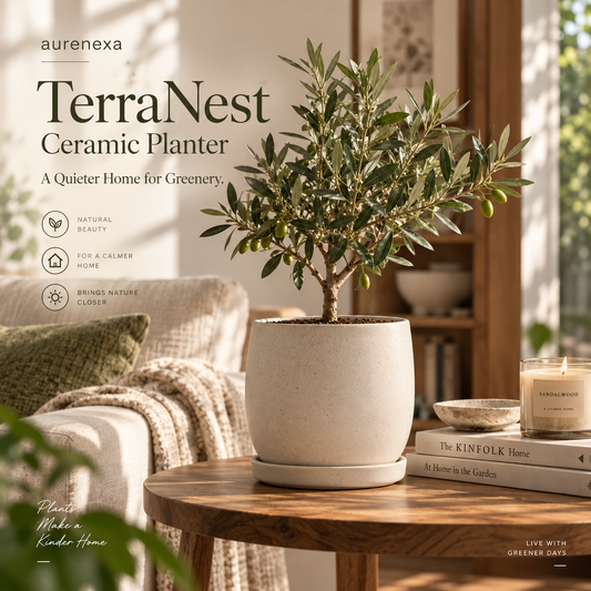 TerraNest Ceramic Planter