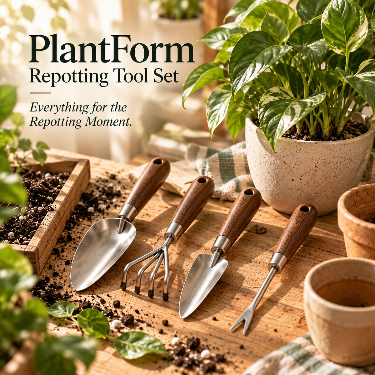 PlantForm Repotting Tool Set